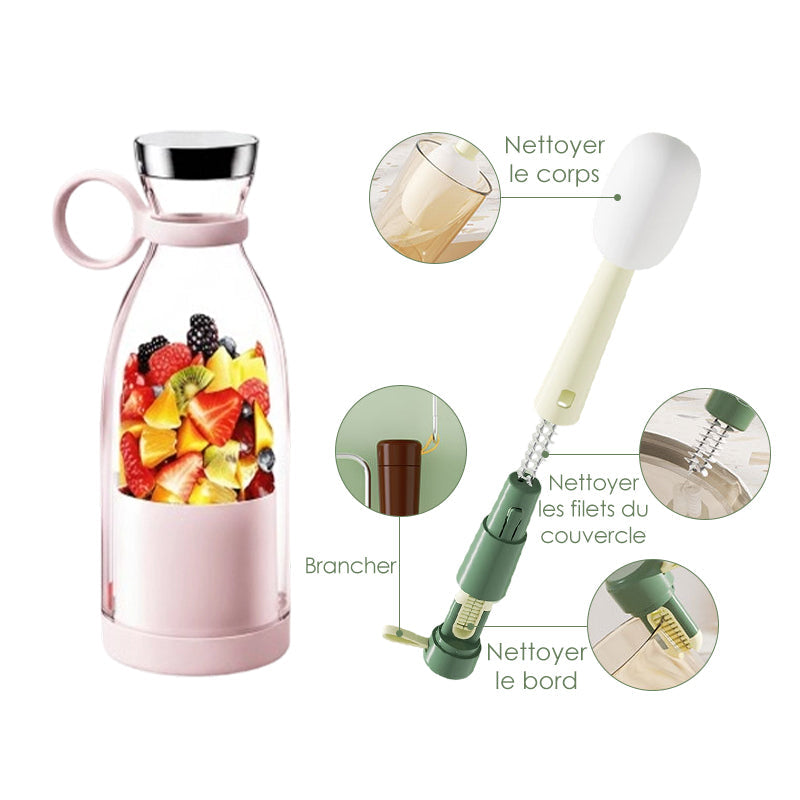🍃Vente directe d'usine🍃 Extracteur de Jus Portable Best-Seller | 🌟 Savourez du jus frais à tout moment, partout ! -Remifa®