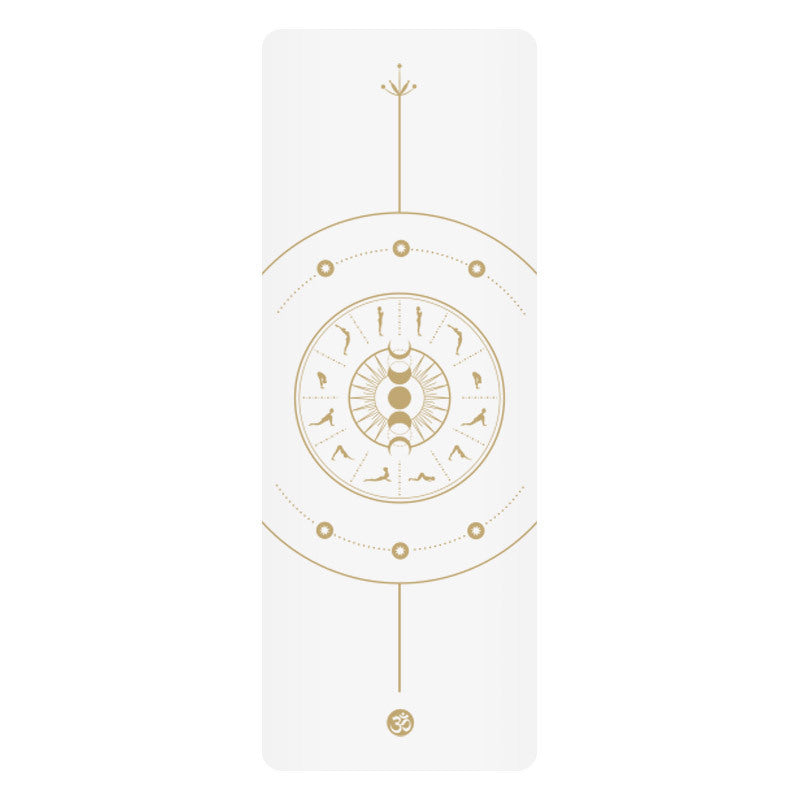 5mm Sun Worship Moon Natural Rubber Yoga Mat PU