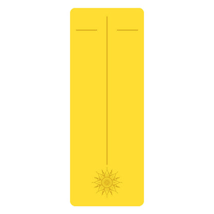 5mm Sun Worship Moon Natural Rubber Yoga Mat PU