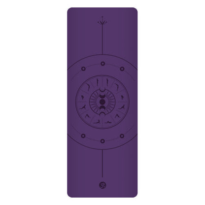 5mm Sun Worship Moon Natural Rubber Yoga Mat PU