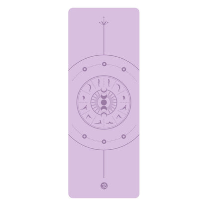 5mm Sun Worship Moon Natural Rubber Yoga Mat PU