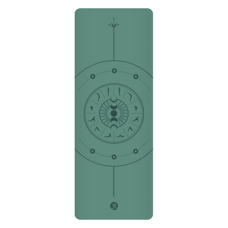 5mm Sun Worship Moon Natural Rubber Yoga Mat PU