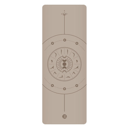 5mm Sun Worship Moon Natural Rubber Yoga Mat PU