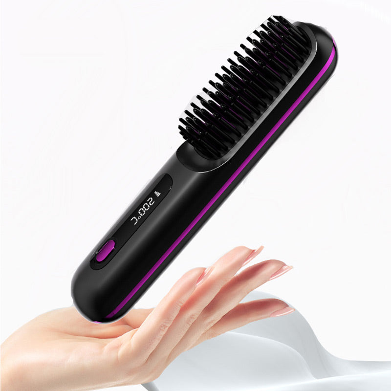 💥 -50 % ✨ Peigne Lissant Chauffant Sans Fil en Céramique 💖 -Remifa®