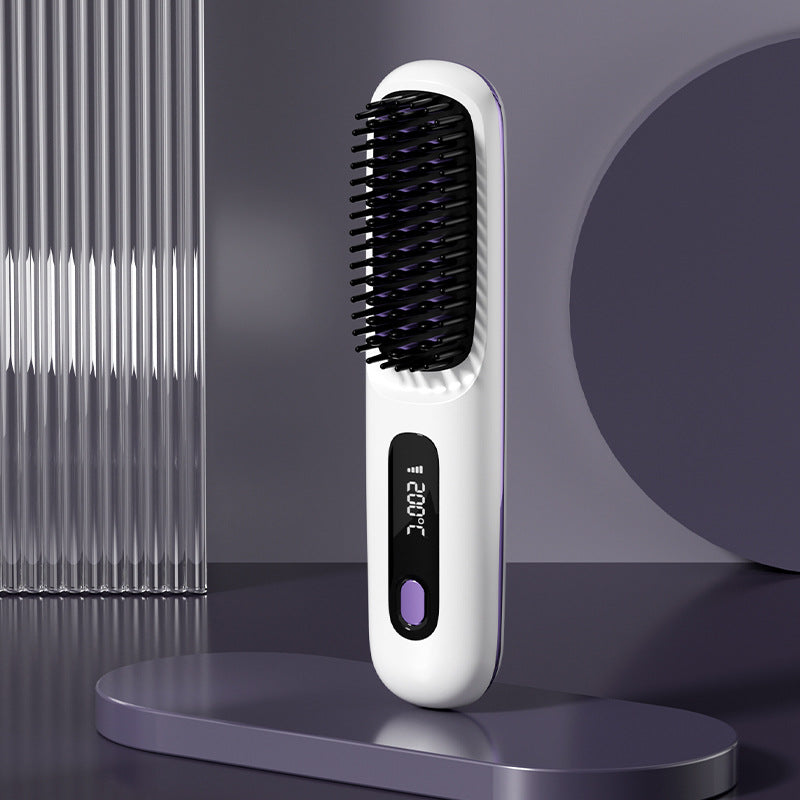 💥 -50 % ✨ Peigne Lissant Chauffant Sans Fil en Céramique 💖 -Remifa®