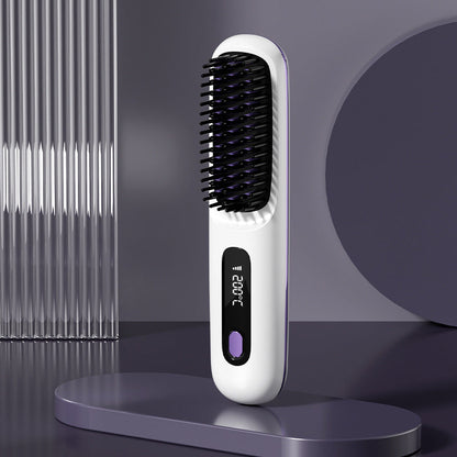 💥 -50 % ✨ Peigne Lissant Chauffant Sans Fil en Céramique 💖 -Remifa®