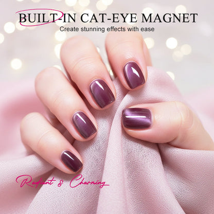 📢📢1 acheté, 1 offert !⏰Stylo gel « œil de chat » tout-en-un – Obtenez un effet « œil de chat » envoûtant en un seul trait ! Gel magnétique, brillance longue durée, la magie du salon de beauté chez vous. 🖤🌌