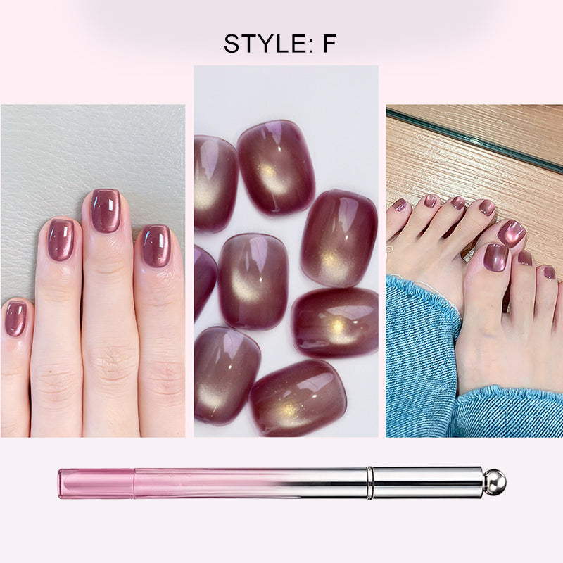 📢📢1 acheté, 1 offert !⏰Stylo gel « œil de chat » tout-en-un – Obtenez un effet « œil de chat » envoûtant en un seul trait ! Gel magnétique, brillance longue durée, la magie du salon de beauté chez vous. 🖤🌌