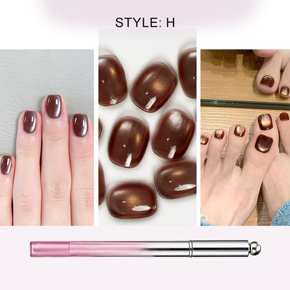 📢📢1 acheté, 1 offert !⏰Stylo gel « œil de chat » tout-en-un – Obtenez un effet « œil de chat » envoûtant en un seul trait ! Gel magnétique, brillance longue durée, la magie du salon de beauté chez vous. 🖤🌌