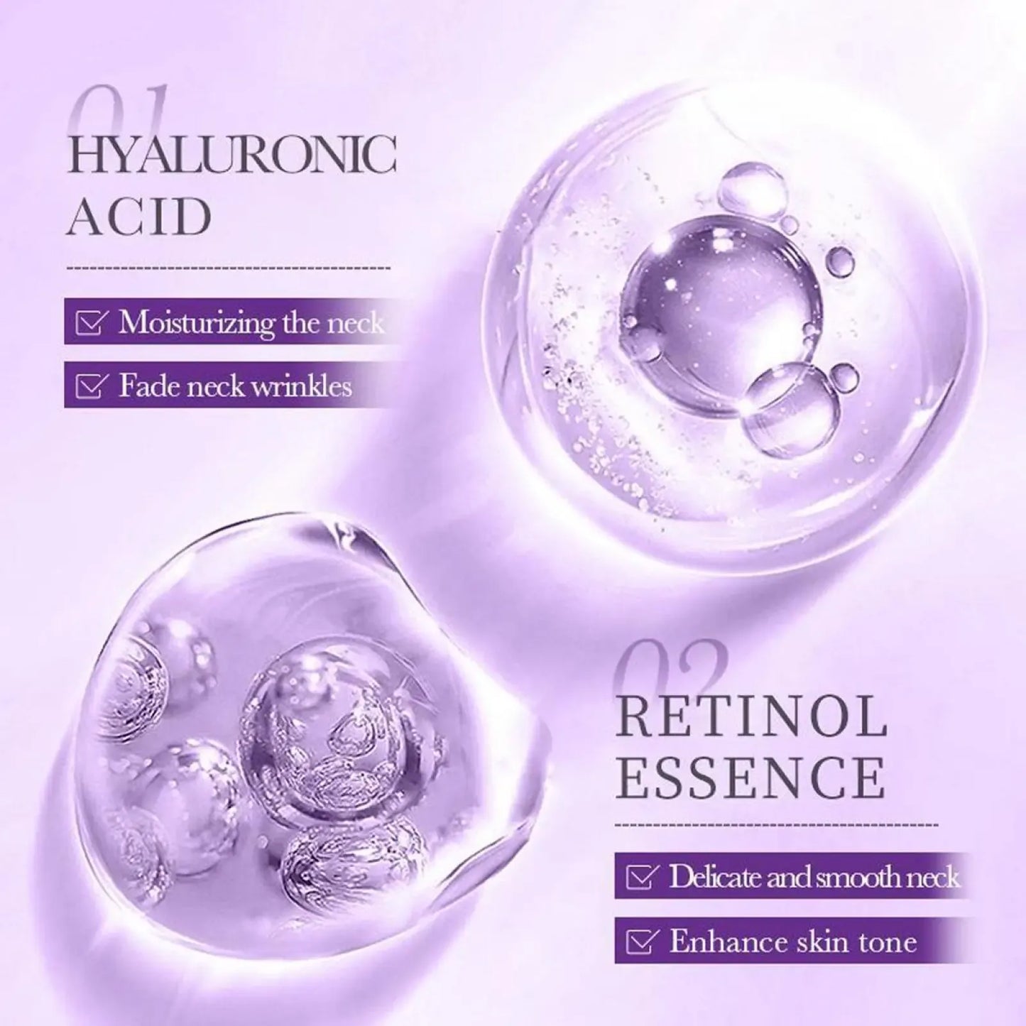 🌿Crème raffermissante pour le cou avec applicateur à bille